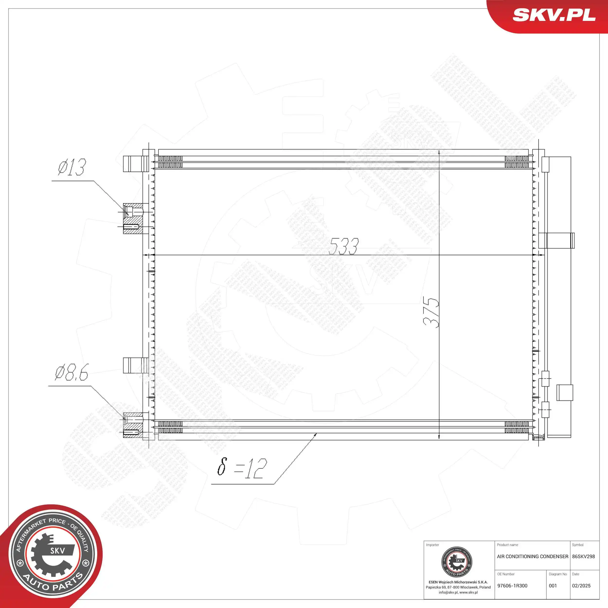 Condenser, air conditioning